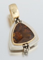 A Michael Dawkins Citrine Pend