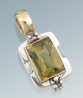 A Michael Dawkins Citrine Pend
