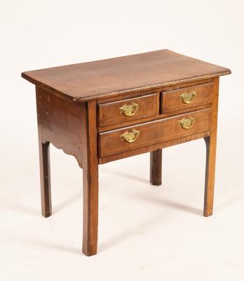 A mid 18th Century walnut lowboy,