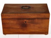 A MID 19TH CENTURY MAHOGANY TE