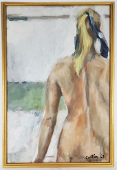 A MID 20TH CENTURY OIL ON CANV