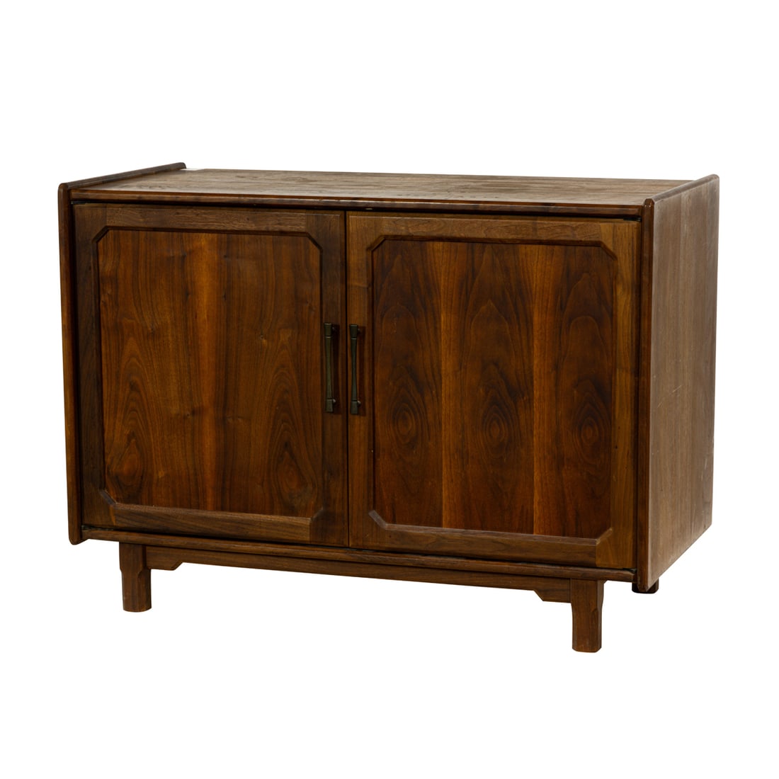 A MID CENTURY TEAK TWO-DOOR