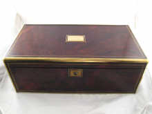 A mid Victorian brassbound rosewood