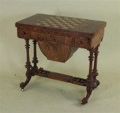 A mid Victorian burr walnut ga