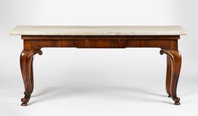 A mid Victorian rosewood marble top
