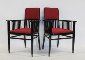 A MIDCENTURY PAIR OF EBONISED