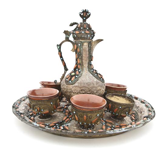 A Middle Eastern Judaica Silvered