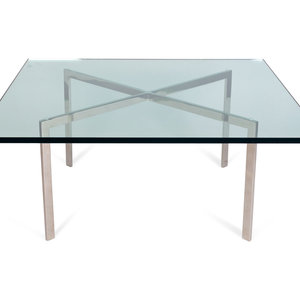 A Mies van der Rohe Chome and Glass
