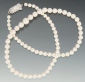 A Mikimoto Pearl Necklace Indi
