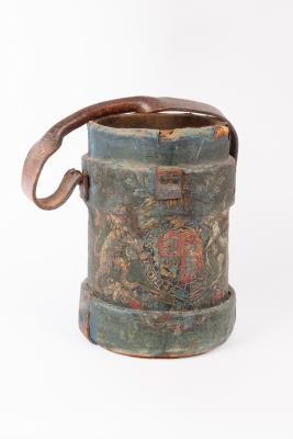 A military style drum-shaped