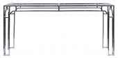 A MILO BAUGHMAN CHROME CONSOLE