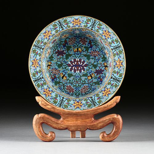 A MING DYNASTY STYLE ENAMELED
