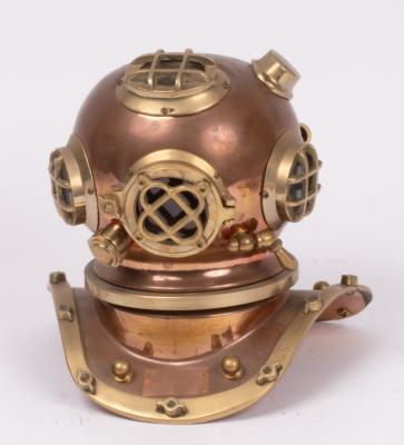 A miniature divers helmet, 20th