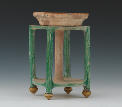 A Miniature Ming Style Glazed