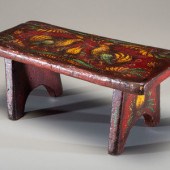 A Miniature Paint Decorated Wo