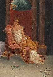 A Miniature Painting on Canvas