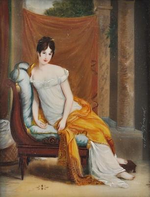 A Miniature Painting Signed "F.