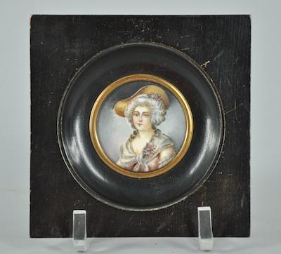 A Miniature Portrait of a Lady in