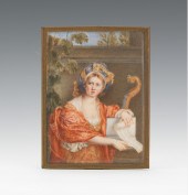 A Miniature Portrait on Ivory