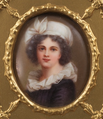 A Miniature Portrait on Porcelain