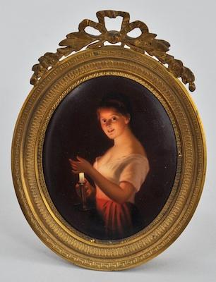 A Miniature Portrait Porcelain