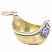 A MINIATURE RUSSIAN ENAMELED G