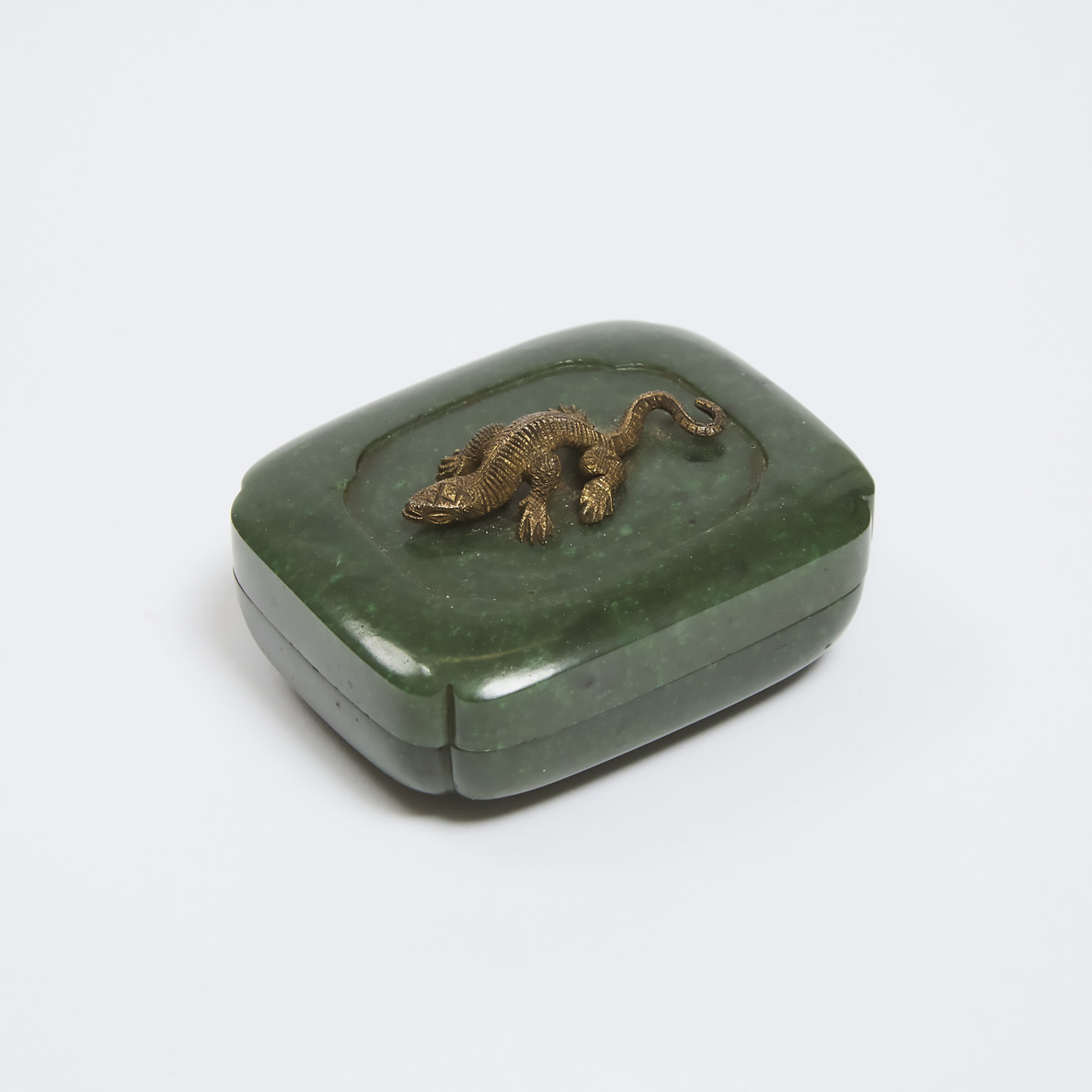 A Miniature Spinach Jade