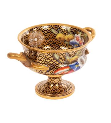A miniature Spode Warwick-shaped