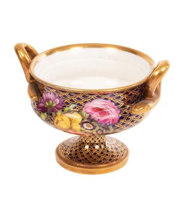 A miniature Spode Warwick-shaped