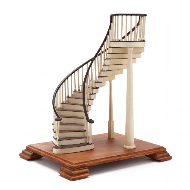 A MINIATURE WOOD MODEL OF A