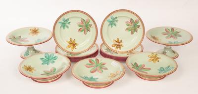 A Minton floral dessert service