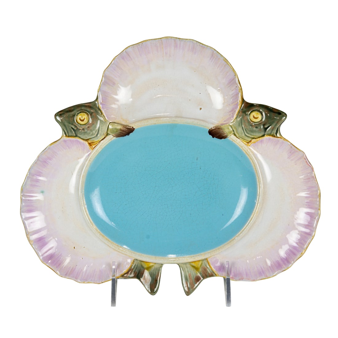 A MINTON MAJOLICA SEAFOOD OYSTER
