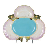 A MINTON MAJOLICA SEAFOOD OYST