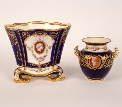A Minton Sèvres style lozenge