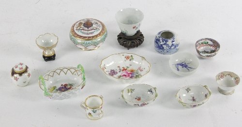 A Minton three-handled miniature