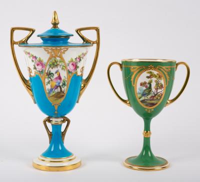 A Minton turquoise ground