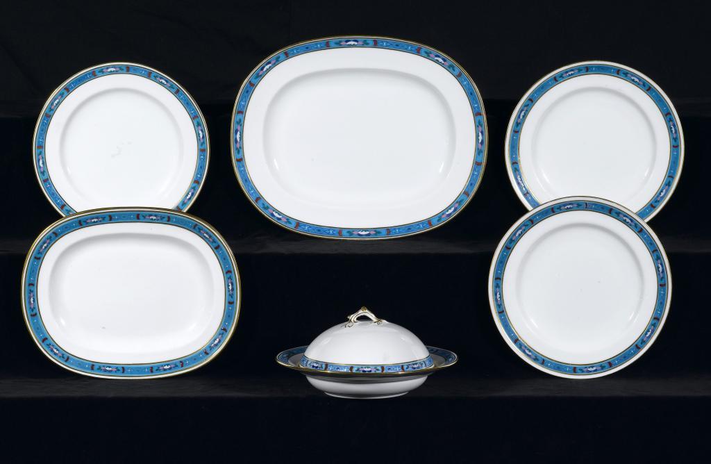 A MINTON'S MUFFIN DISH AND COVER, A