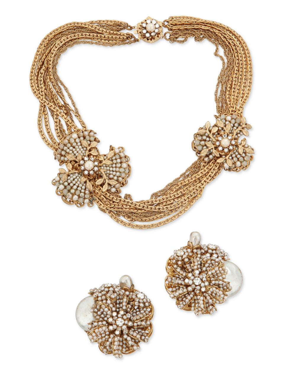 A MIRIAM HASKELL NECKLACE SETA