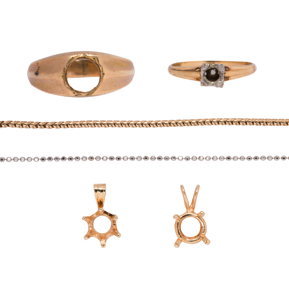 A MISCELLANEOUS GROUP OF 14K GOLD