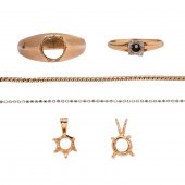A MISCELLANEOUS GROUP OF 14K G