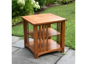 A Mission Oak style side table with