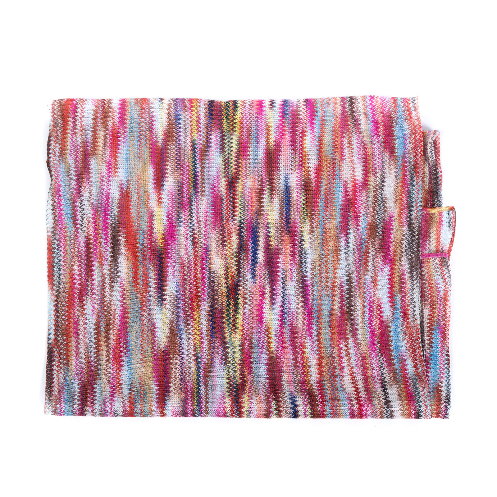 A MISSONI LONG STRIPED SCARF Pink