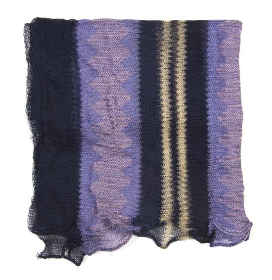A Missoni Multicolor Knit Scarf