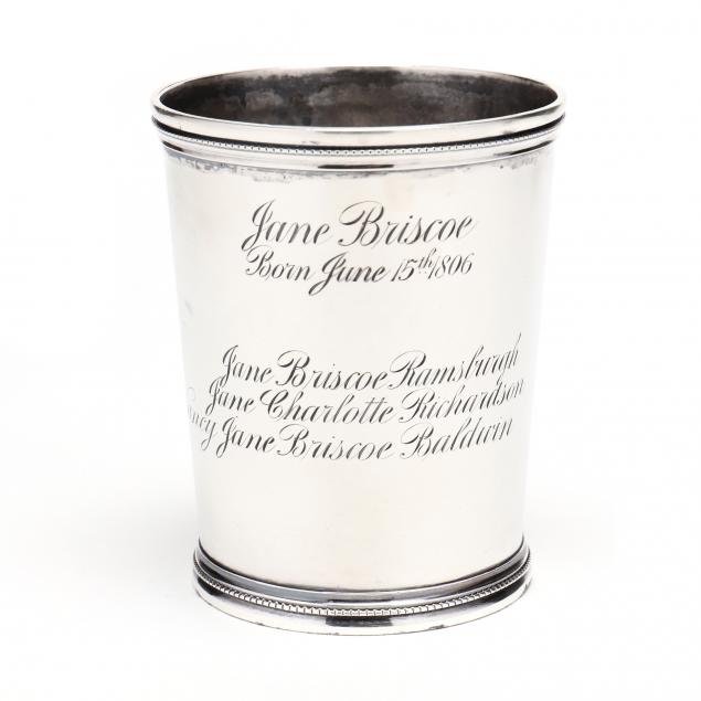 A MISSOURI COIN SILVER JULEP CUP BY