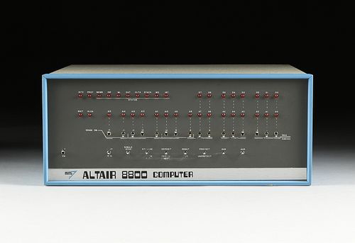 A MITS ALTAIR 8800 COMPUTER,