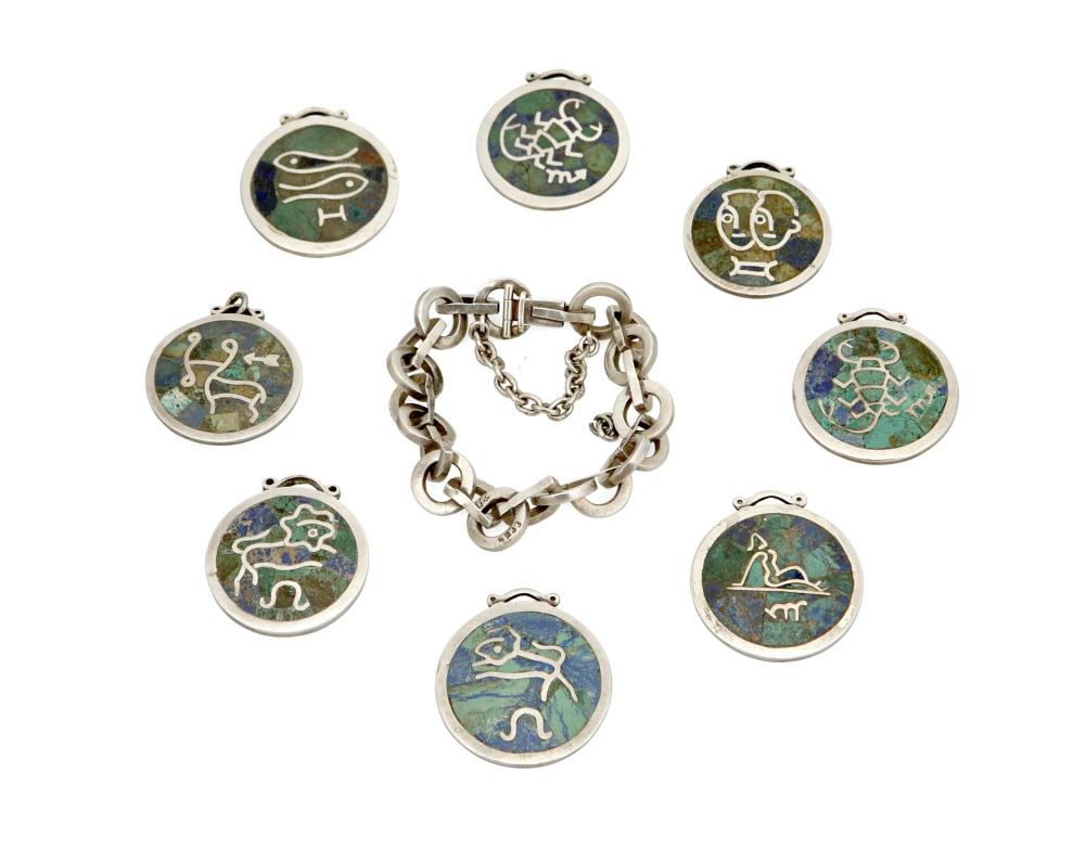 A MIXED GROUP OF MEXICAN SILVER AND