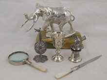 A mixed lot. A silver cased