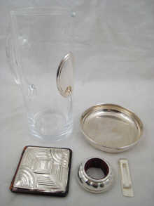 A mixed lot being a glass jug