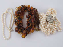 A mixed lot comprising a three