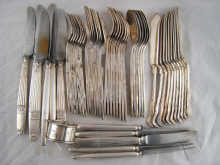 A mixed lot comprising a silver
